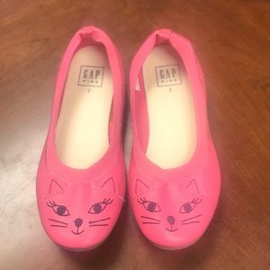 Gap Kids Pink Cat Flats size 2